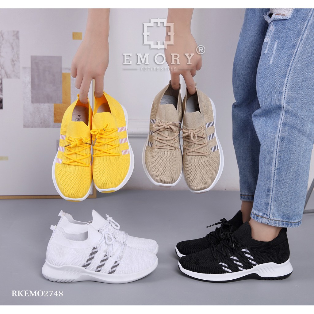 Sepatu wanita Emory flexknit sneakers Rkemo2748 original brand import batam