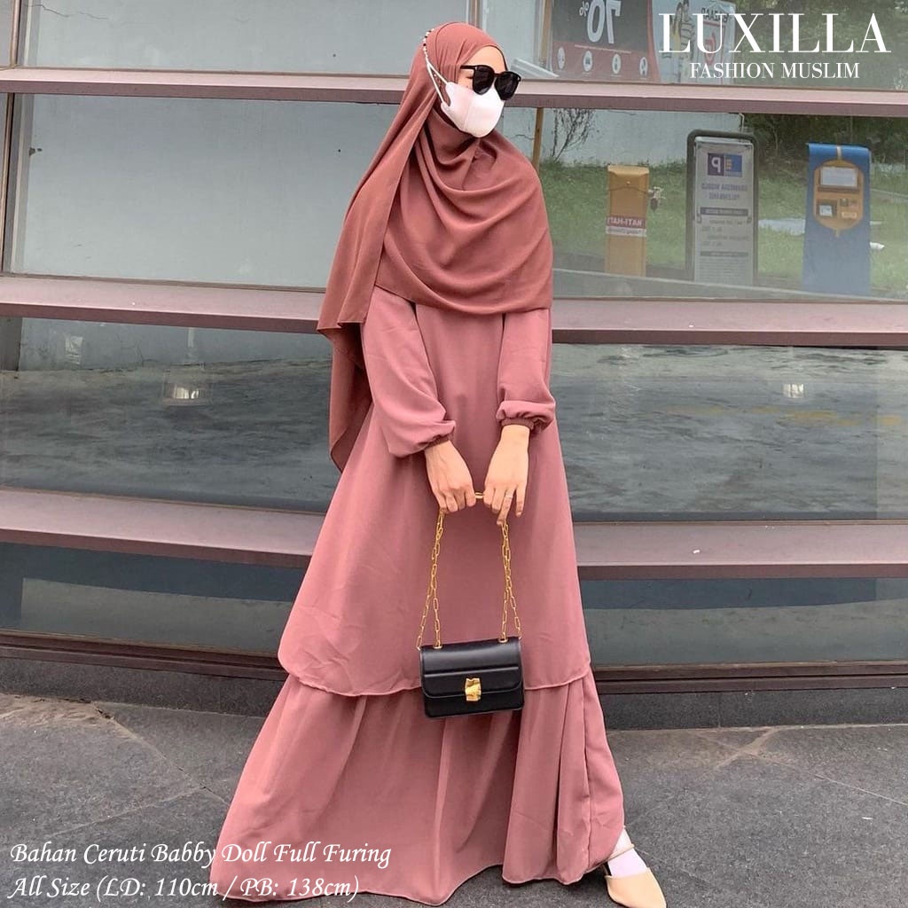 Gamis Malaysia Terbaru 2022 Aliyah Dress Ori Zafirah Collection  Gamis Malaysia Terbaru Model Rempel