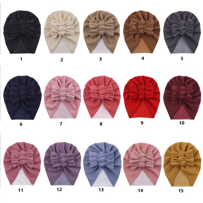 T-87 NEW Turban / topi anak bayi motif tiga pita kualitas premium