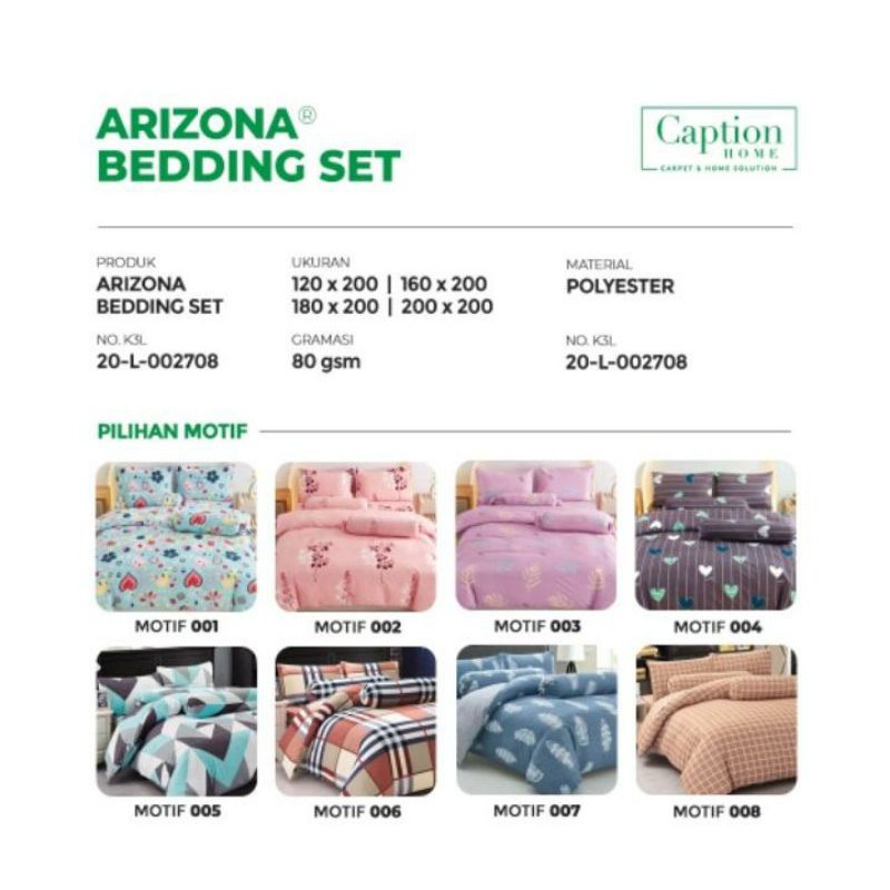 Sprei bedding set arizona by caption home