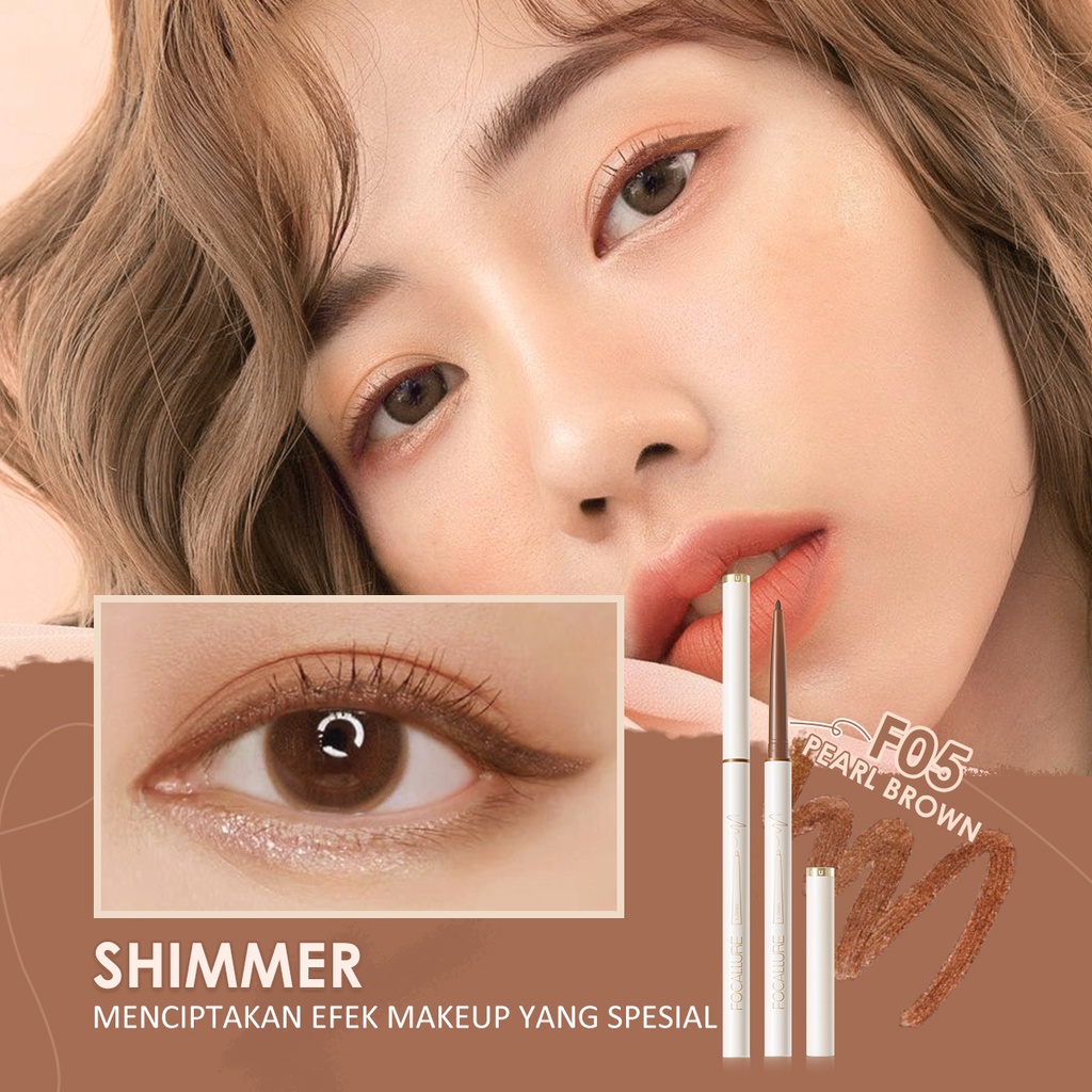 FOCALLURE #ConfidenceHalo Tahan air Waterproof Eyeliner Gel pencil-Make up Mata