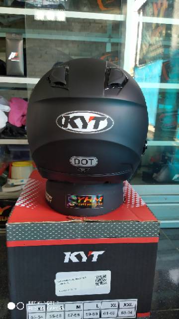 KYT Kyoto Black Doff KYT Kyoto Hitam Doff