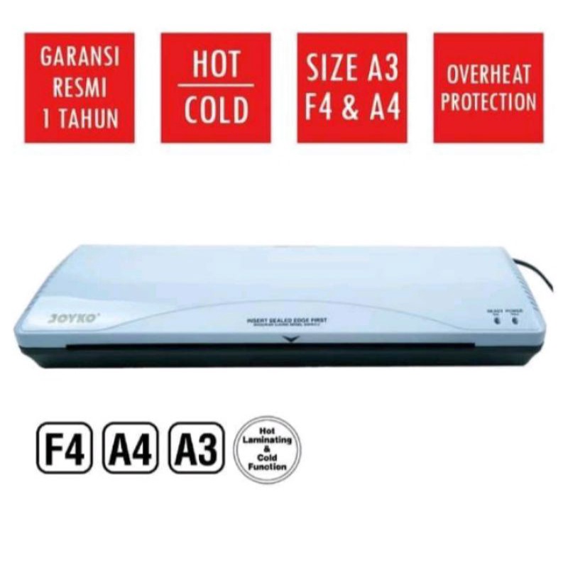 

JOYKO LM 03 SIZE A4 F4 & A3 Mesin Laminating Alat Press Plastik