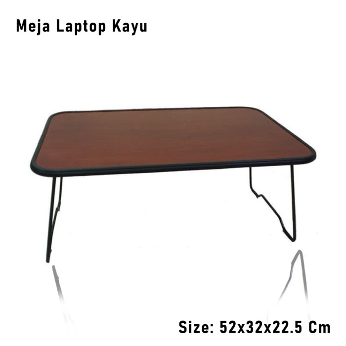 Meja Laptop Kayu Besar Belajar Menulis Kerja Portable Lipat Table