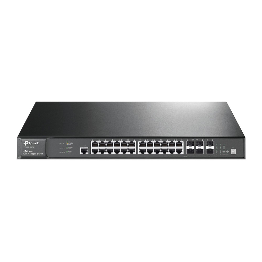 Tp-Link T2700G-28TQ JetStream 28-Port Gigabit Stackable L2+ Managed Switch