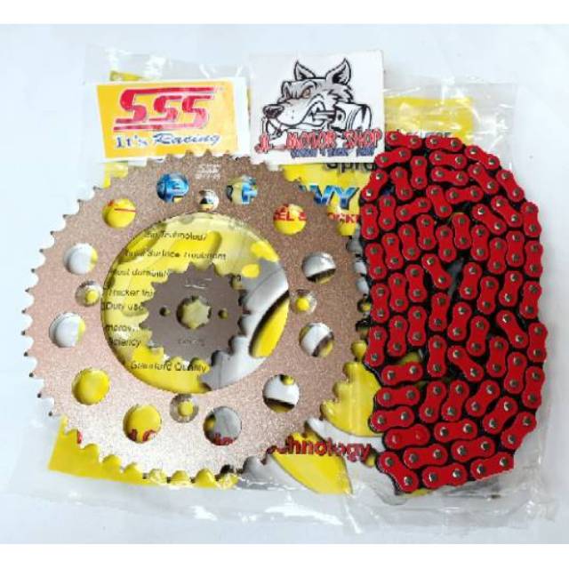 GIR GEAR SET GEARSET SSS 428 VIXION OLD VIXION NEW R15 OLD V1 V2 XABRE JUPITER MX KING BYSON DLL