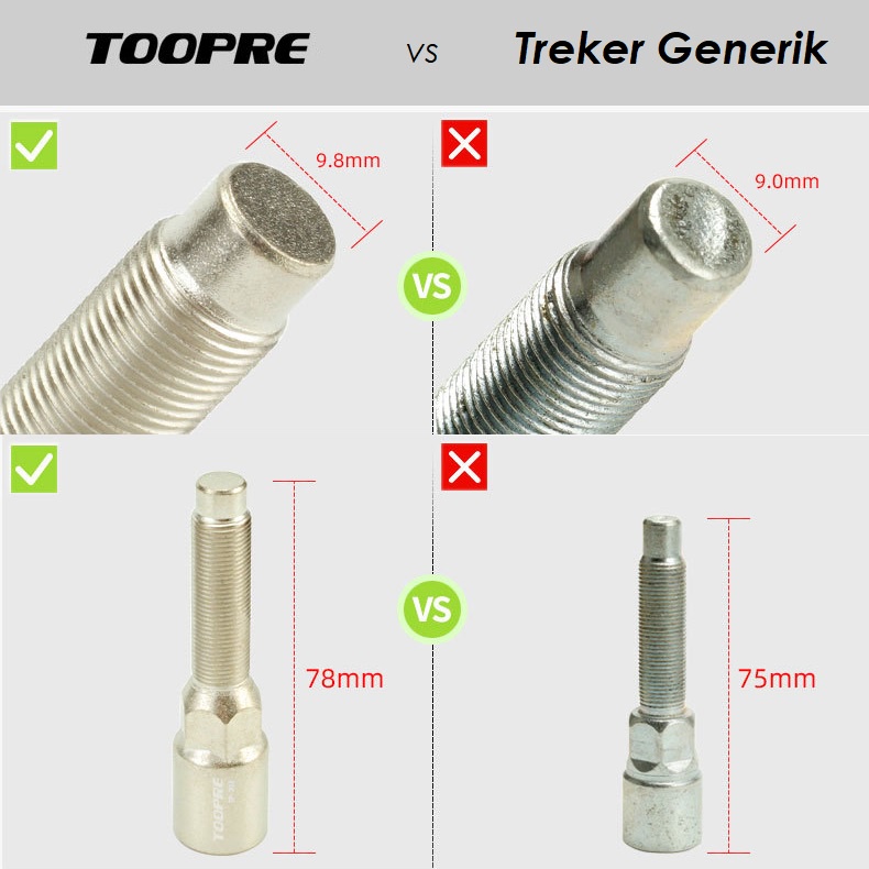 Treker Crank puller TOOPRE BB Kotak Octalink Ht1 topi kunci pembuka sepeda