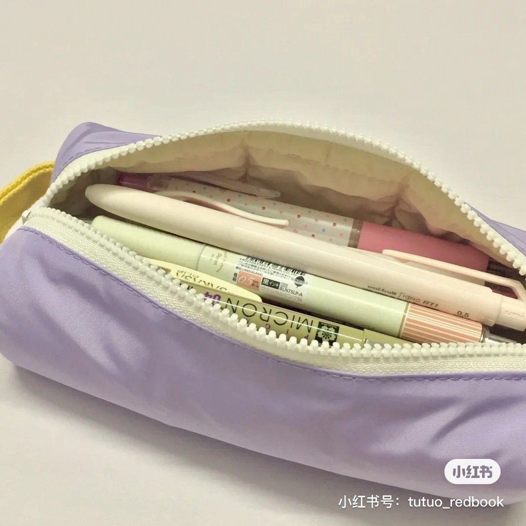 Sera 2022 Baru Kapasitas Besar Gadis Universal Tempat Pensil untuk Siswa SMP Sinar Matahari Hangat Makeup Koleksi Tas Penyimpanan Alat Tulis