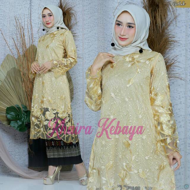 Kebaya Rosalia - kebaya brukat Tile bordir - Kebaya pesta