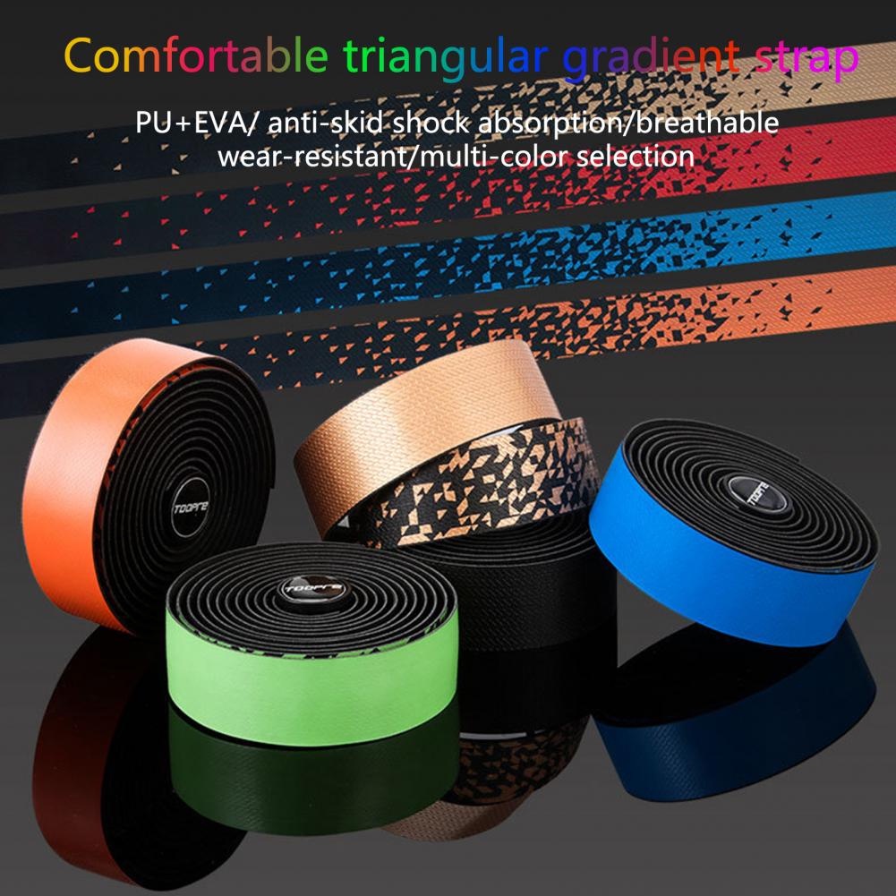 Tape Pembungkus Setang Sepeda Bahan Lembut Breathable Anti Slip Warna Gradasi
