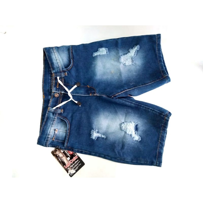 Celana Jeans Pendek Sobek Ripped Pria Bahan Non Sreet Size 27-32