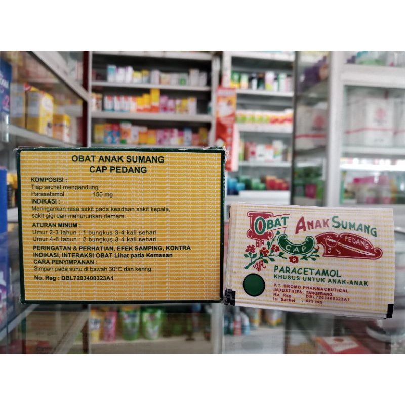 OBAT ANAK SUMANG CAP PEDANG PER SACHET