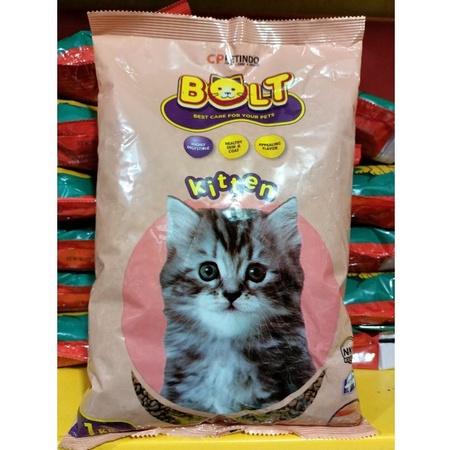 bolt cat food kitten 1kg - makanan kucing bolt kitten 1 kg - bolt cat kitten 1 kg