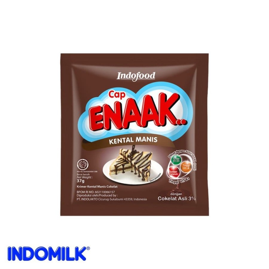 

SUSU KENTAL MANIS CAP ENAK SACHET/SUSU KENTAL MANIS ENAK SACHET PUTIH -COKLAT/ KRIMER KENTAL MANIS