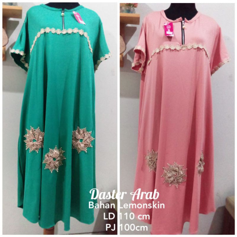 DASTER ARAB PENDEK BAHAN LEMONSKIN NYAMAN