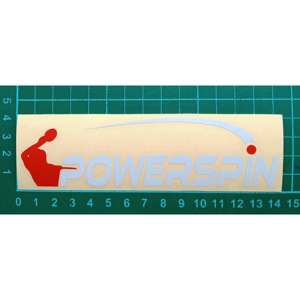 

Cutting Sticker Stiker Powerspin Tenis Meja