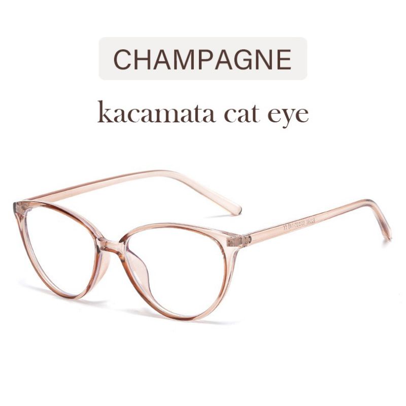 (Grosir_solo_store)  KM_C1 Kacamata anti radiasi cat eye korea fashion