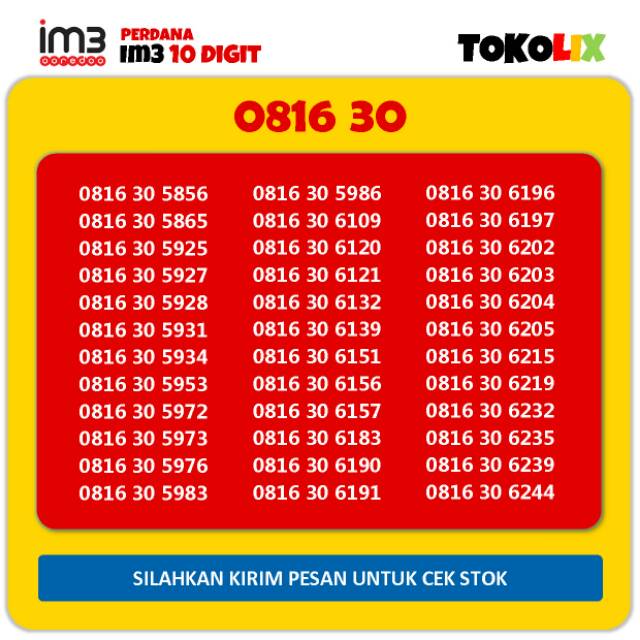IM3 Ooredoo 10 Digit Cantik 6