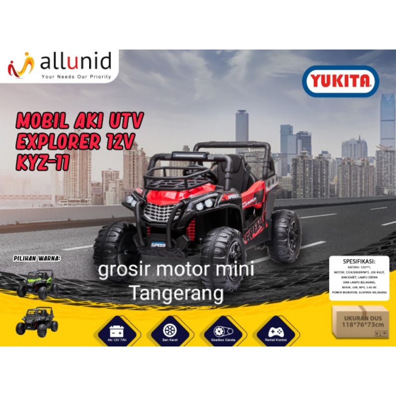 MOBIL AKI UTV  EXPLORER 12VOLT KYZ 11~MOBIL AKI ANAK~MAINAN MOBIL AKI ANAK