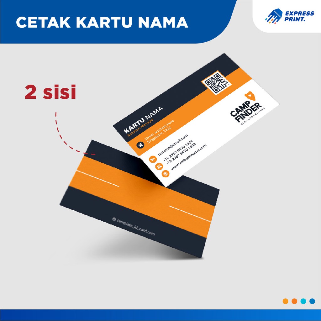 

Cetak Kartu Nama Custom 2 Sisi Per 1 BOX (100pcs) Cetak Kartu Nama Berkualitas non Id Card Name Card