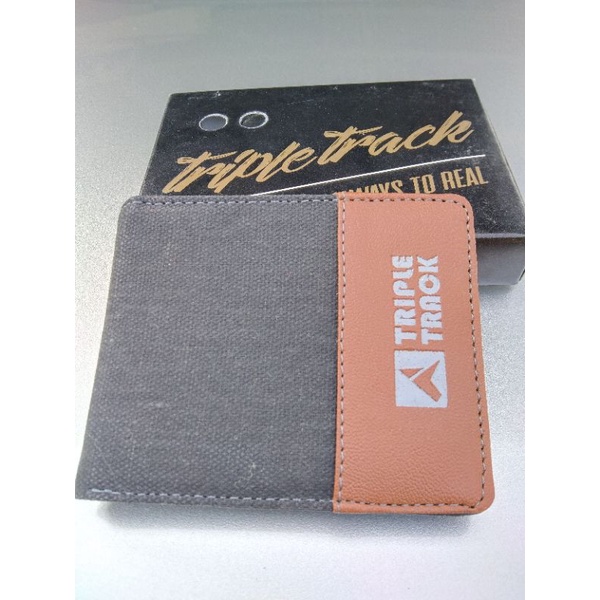 dompet bahan kanvas  dompet distro Tripletrack