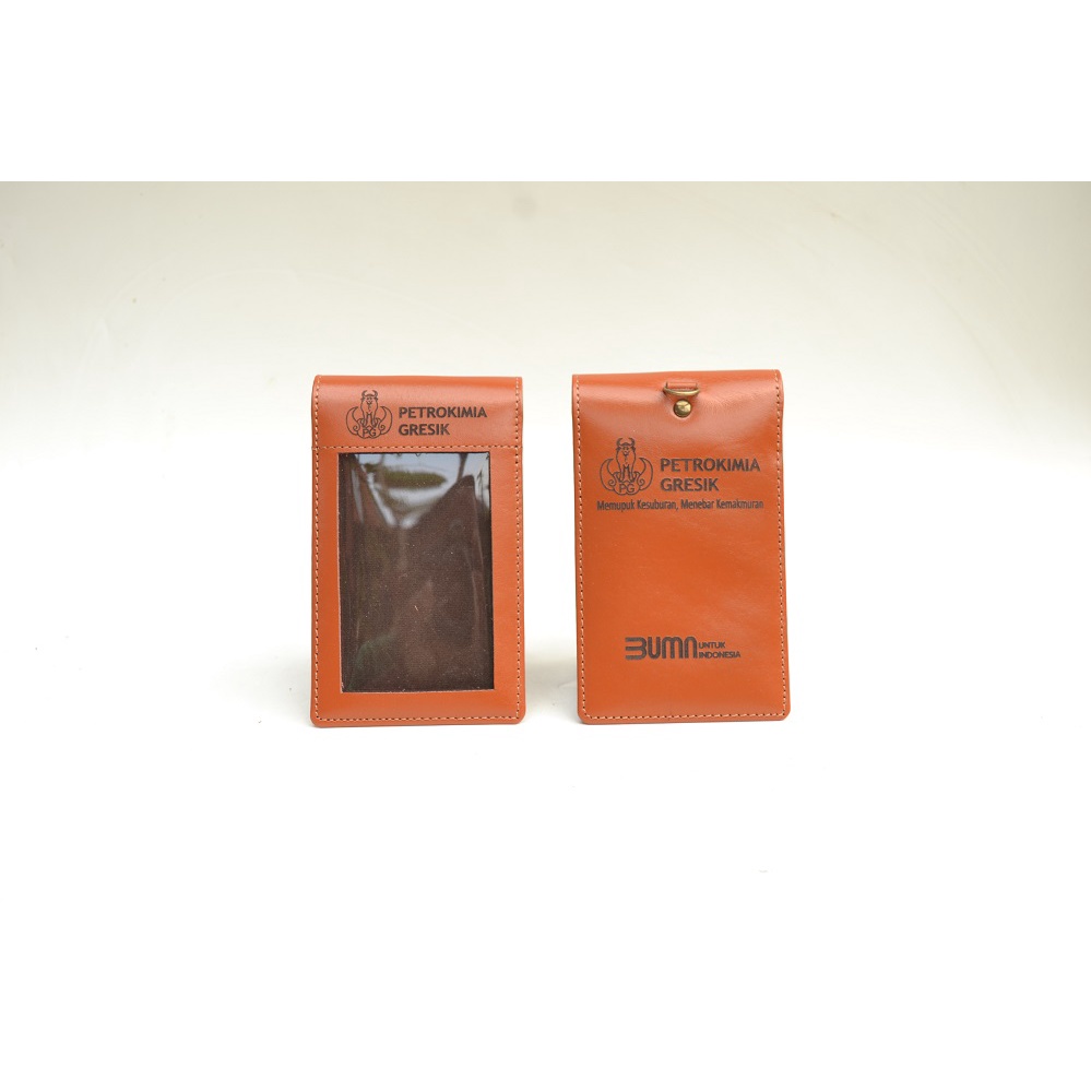 

ID Card Holder Kulit / Name Tag Holder Logo Petrokimia Gresik