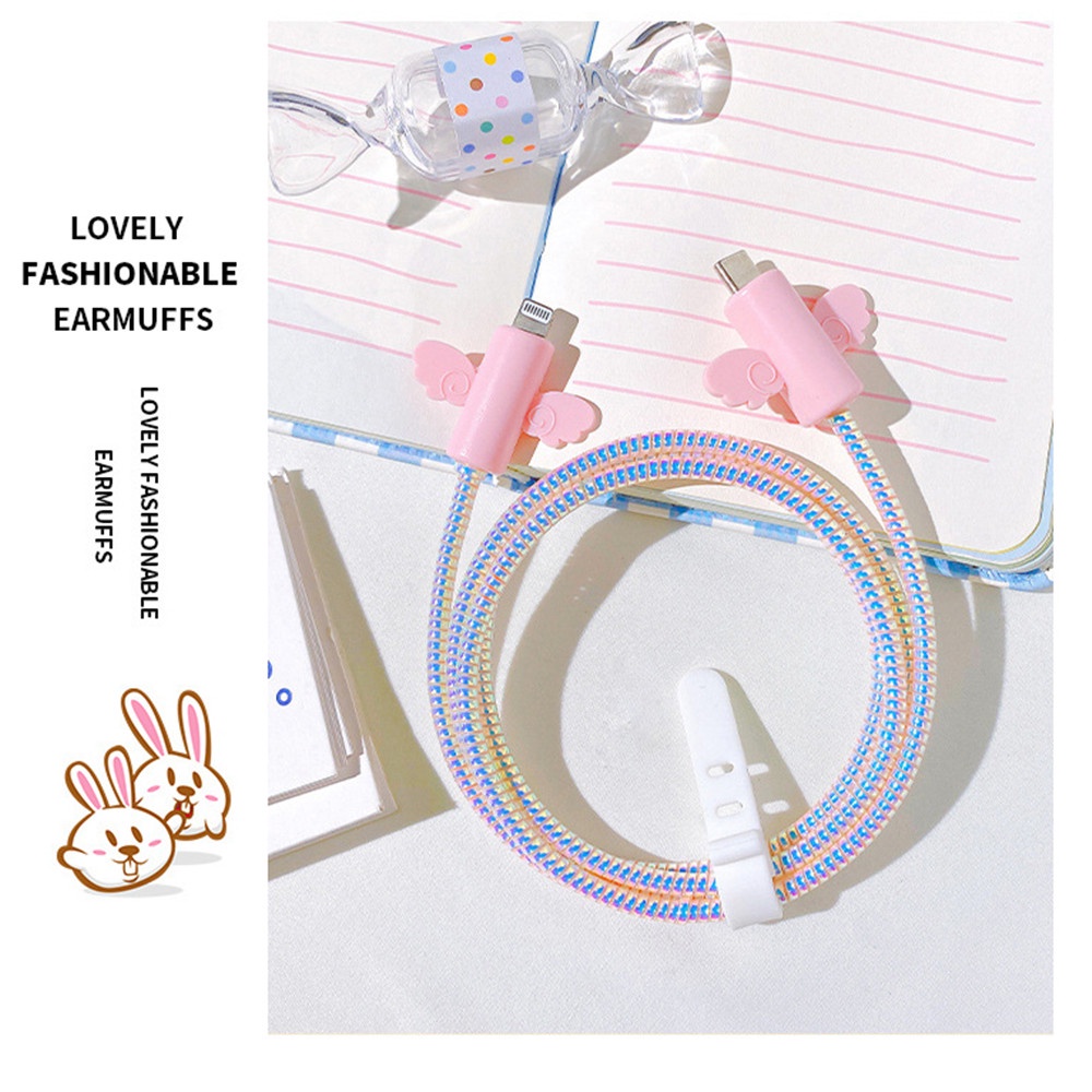 【COD Tangding】Suitable for Apple Data Line Protection Sleeve IPhone Original Charging Line Protection Sleeve Beautiful Storage Anti-break