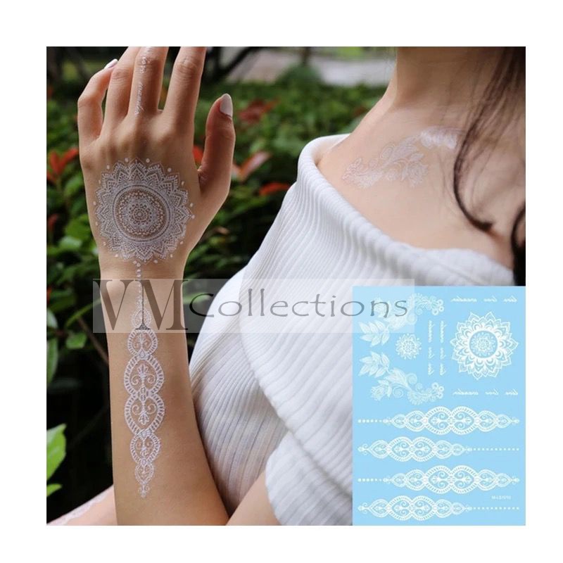 Sticker Henna Pengantin - Henna Instant - Tato Tangan Pengantin