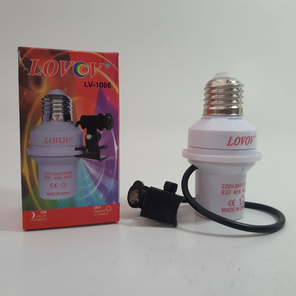 Fitting Lampu Sensor Cahaya / Fitting Lampu Otomatis