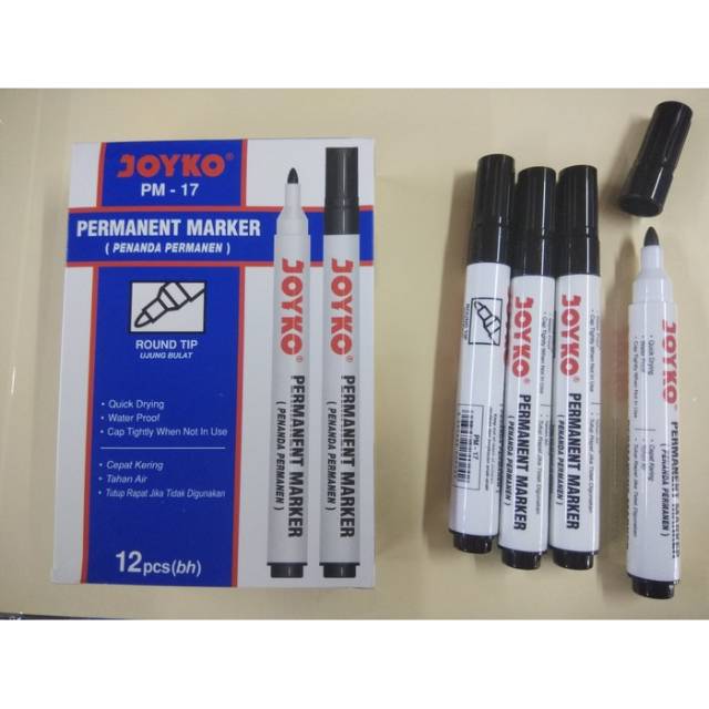 

Spidol Permanen Marker Joyko PM-17 (LUSIN)