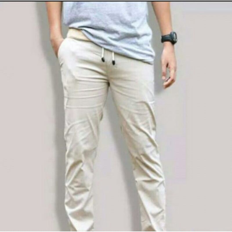 CELANA CHINO panjang pria slimfit Celana pinggang kolor (RIP)Size : 28-38