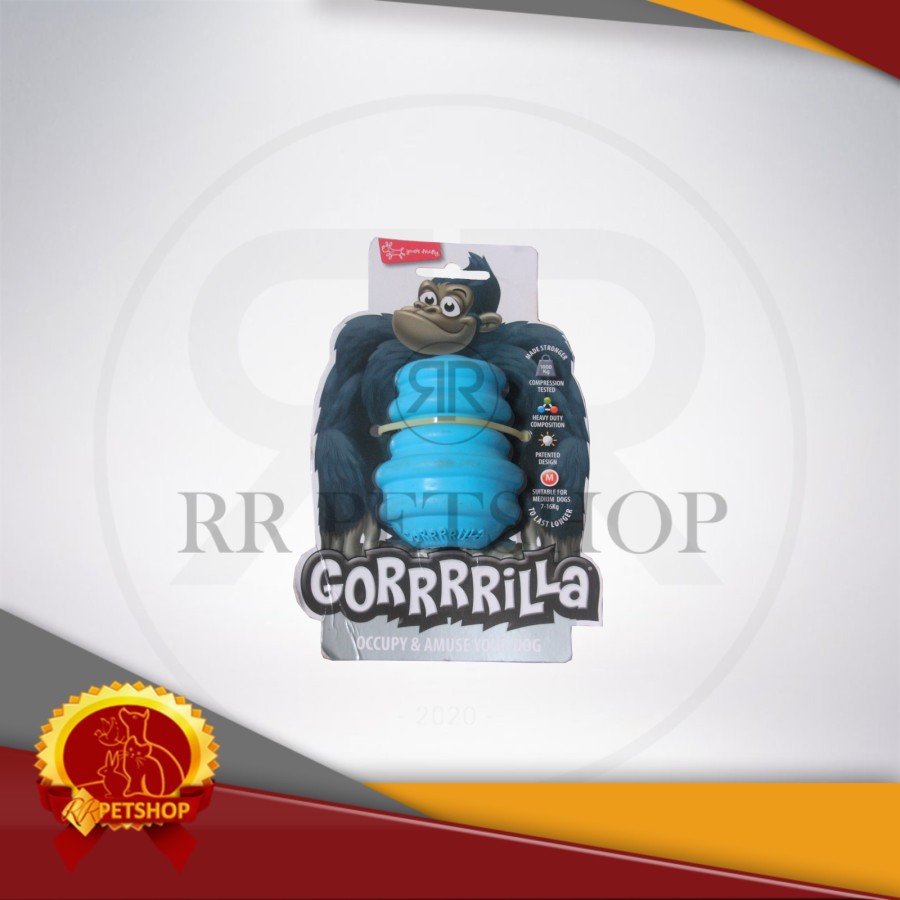 Gorrilla Classic Blue Mainan Anak Anjing gigitan anjing Non Kong