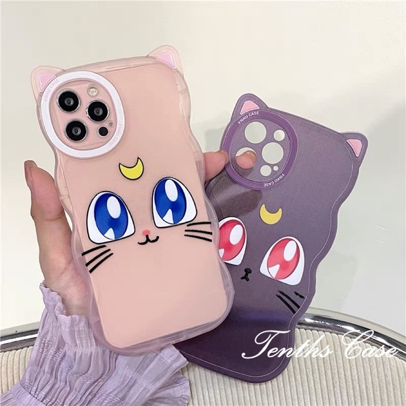 IPhone 14 13 12 11 Pro Max X XR Xs Max 8 7 6 6s Plus SE 2020 Soft Case Desain Kartun Telinga Kucing Untuk