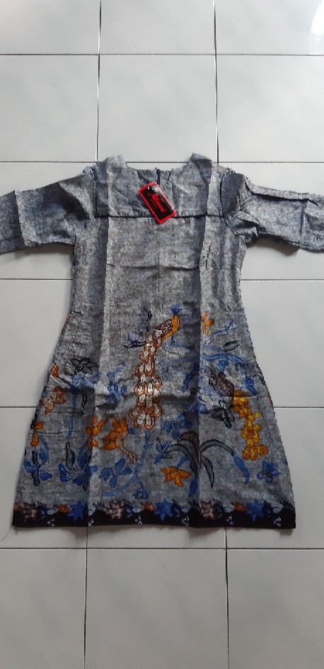 Adikusuma - Dress Batik Wanita Cendrawasih 2 - Biru