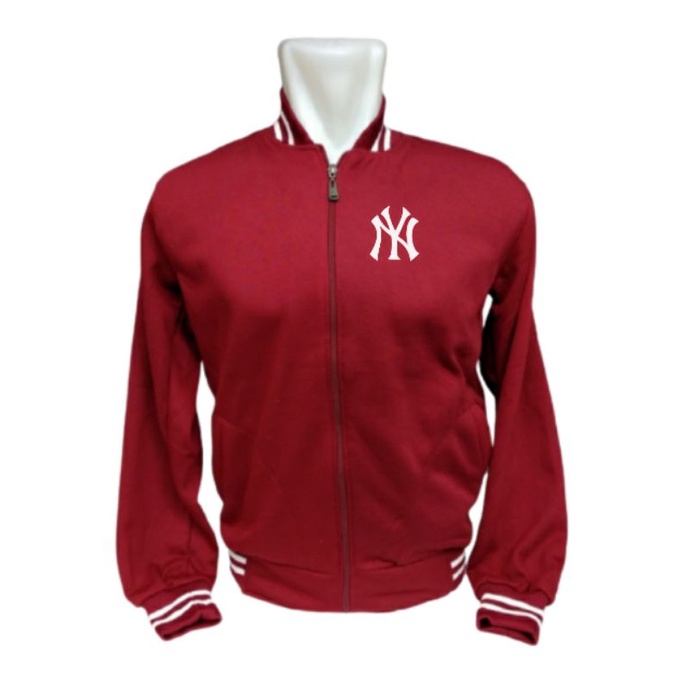 Jaket Baseball Varsity NY New York  Yankees pria dan wanita bahan cotton Fleece