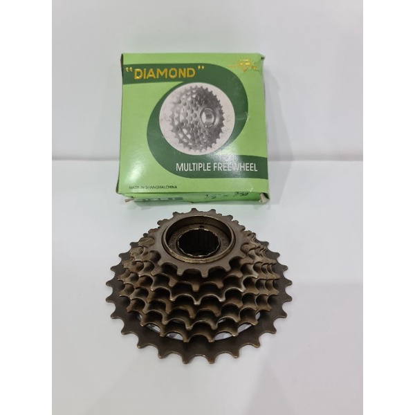 Sprocket  6 Speed | 7 Speed  Ulir/drat Gir belakang 14-28T Diamond