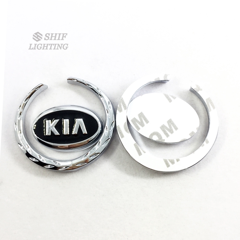 1Pc Stiker Emblem Logo KIA Bahan Metal Untuk Dekorasi Bagasi Belakang Mobil