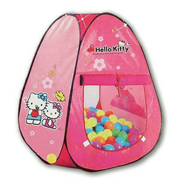 Tenda Segitiga Hello Kitty Pop Up mainan Anak