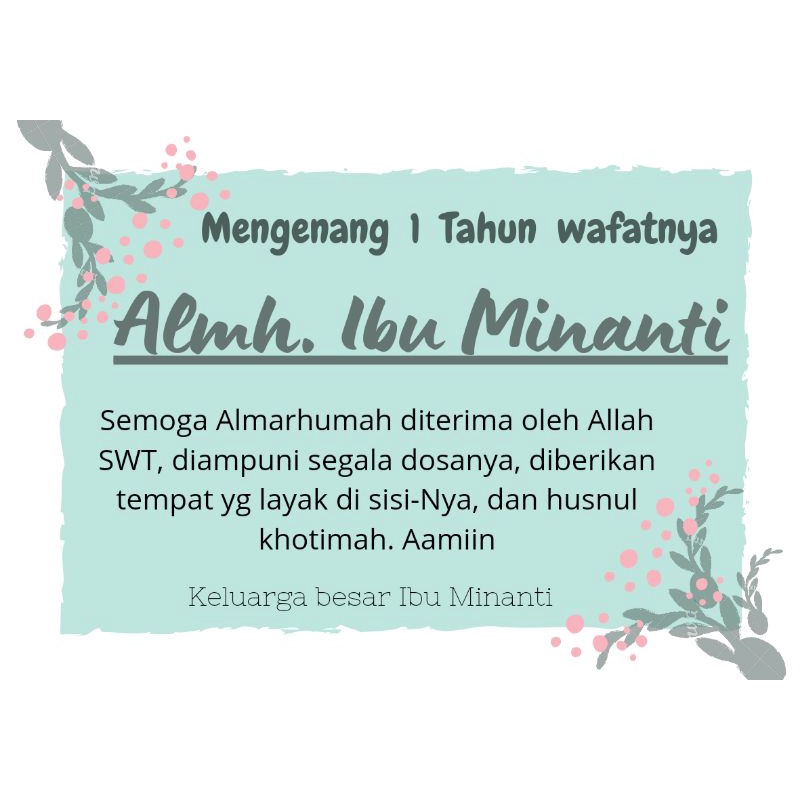 Stiker Ucapan Tahlil/ Stiker Nasi Kotak Custom tanpa foto