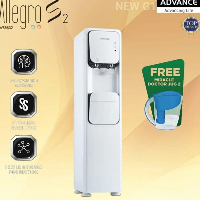 Dispenser Air Tanpa galon Advance Allegro S2 DISKON