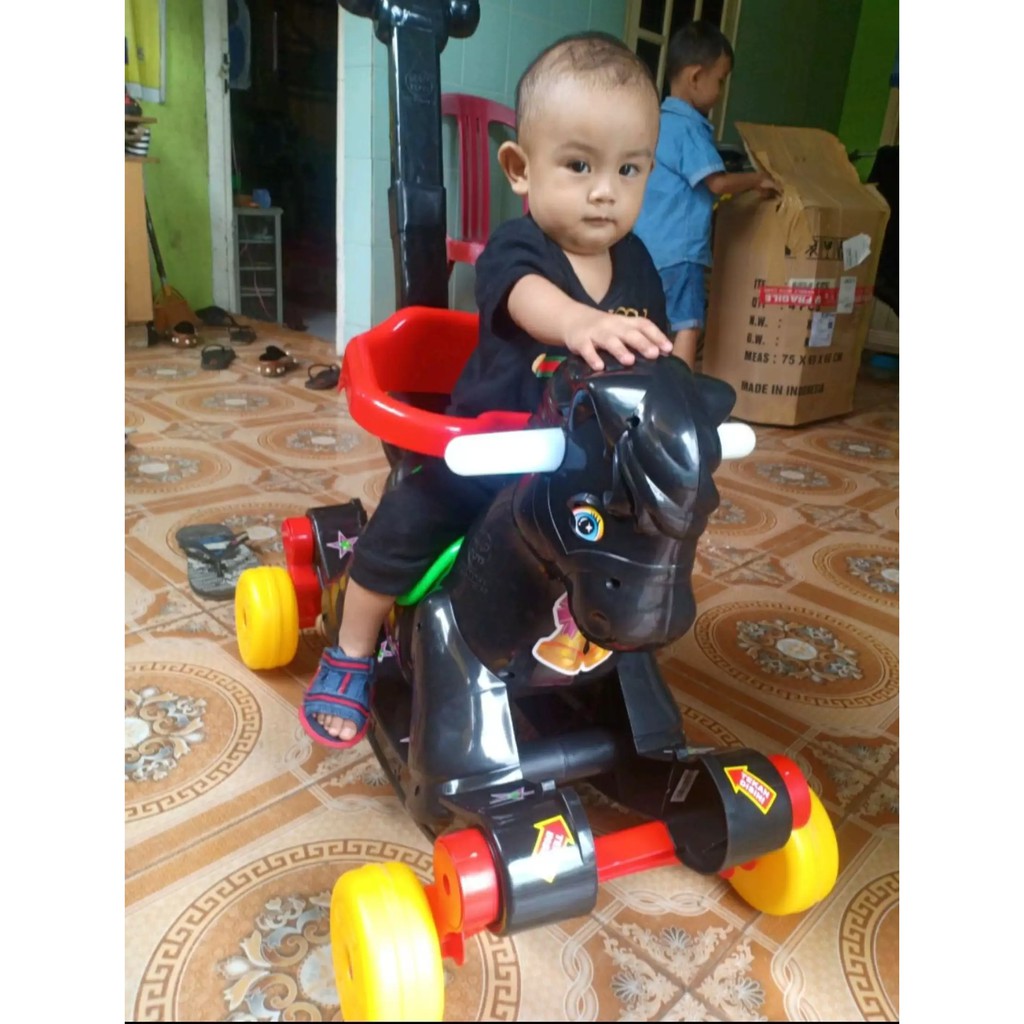 Mainan Anak Kuda Kudaan KP 582 kuda putih Sepeda Anak Mobil Dorong SHP Toys Makassar