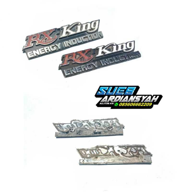 Yamaha Rx-King emblem box aki yamaha rx king logo box tutup accu tutup aki yamaha RX-King original