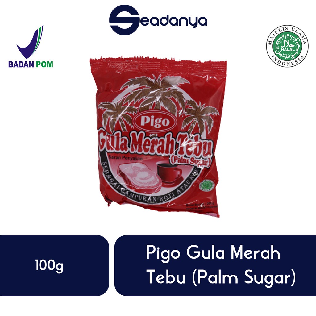 

Pigo Gula Merah Tebu (Palm Sugar) 100g Halal MUI BPOM