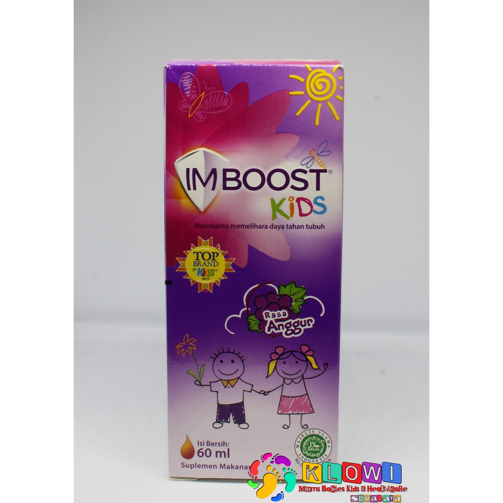 Imboost Kids Sirup Rasa Anggur 60Ml / Suplemen Anak Meningkatkan Daya Tahan Tubuh