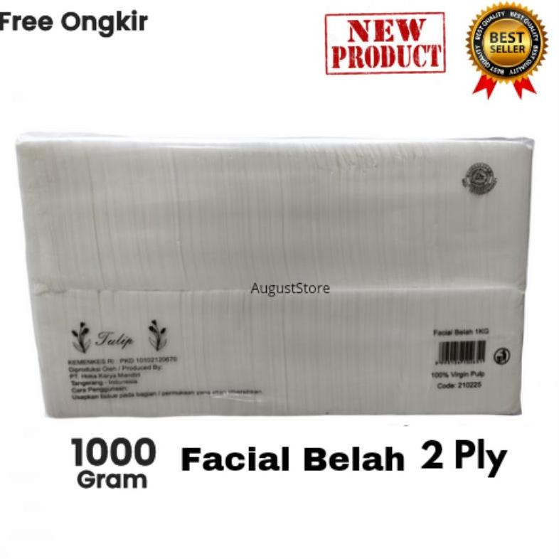 Tisu Tissue Facial Pop Up Belah 1000 Gram/2 Ply