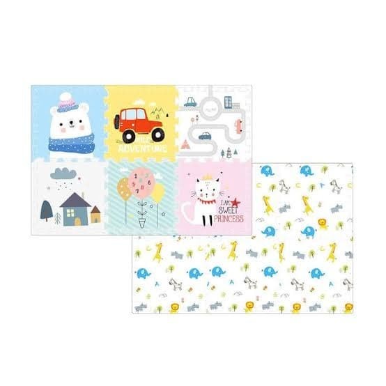 Yofi Playmat Interlocking Adventure + Safari Alas Lantai Playmat 2Cm