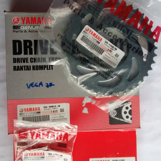 Gear set yamaha Vega ZR Jupiter Salip Original yamaha