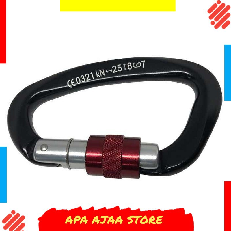 Hot Promo ! Professional Climbing Karabiner Aluminium Quickdraw D Shape - CE0321