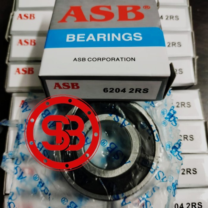 Bearing / Laker / Laher 6204 2RS ASB