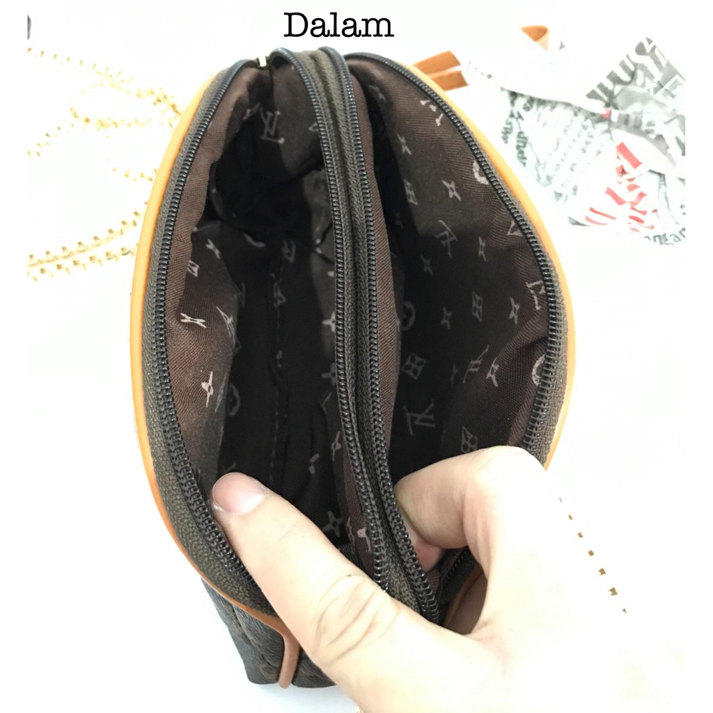 Shop99 Clutch Tas Bahu Women Bag 2Ruang 2Resleting Murah